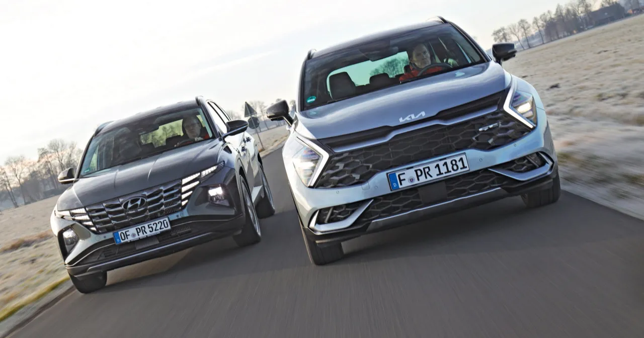 Hyundai Tucson IV vs Kia Sportage V porównanie wymiarów