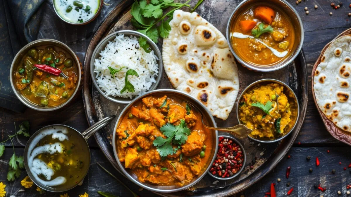 indyjskie dania z naanem