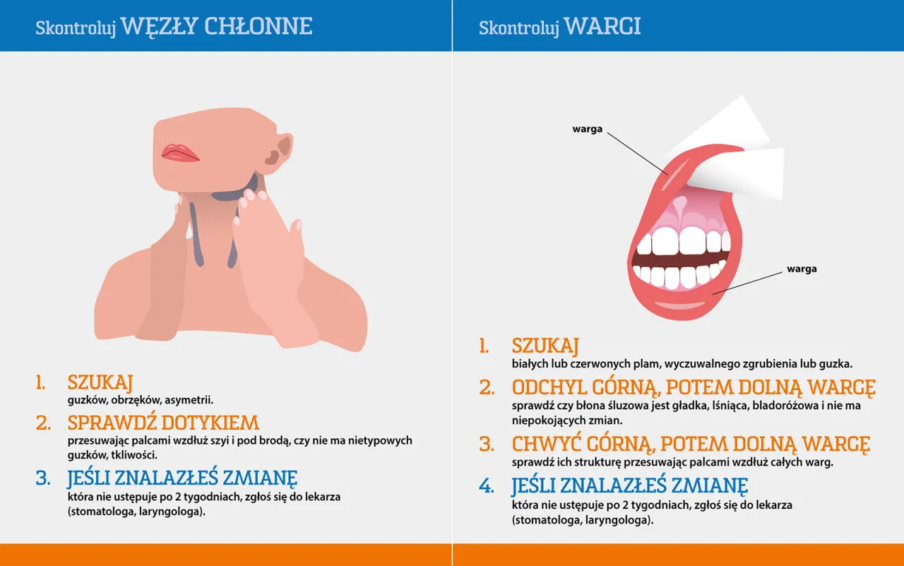 jak wykonać samobadanie jamy ustnej instrukcja