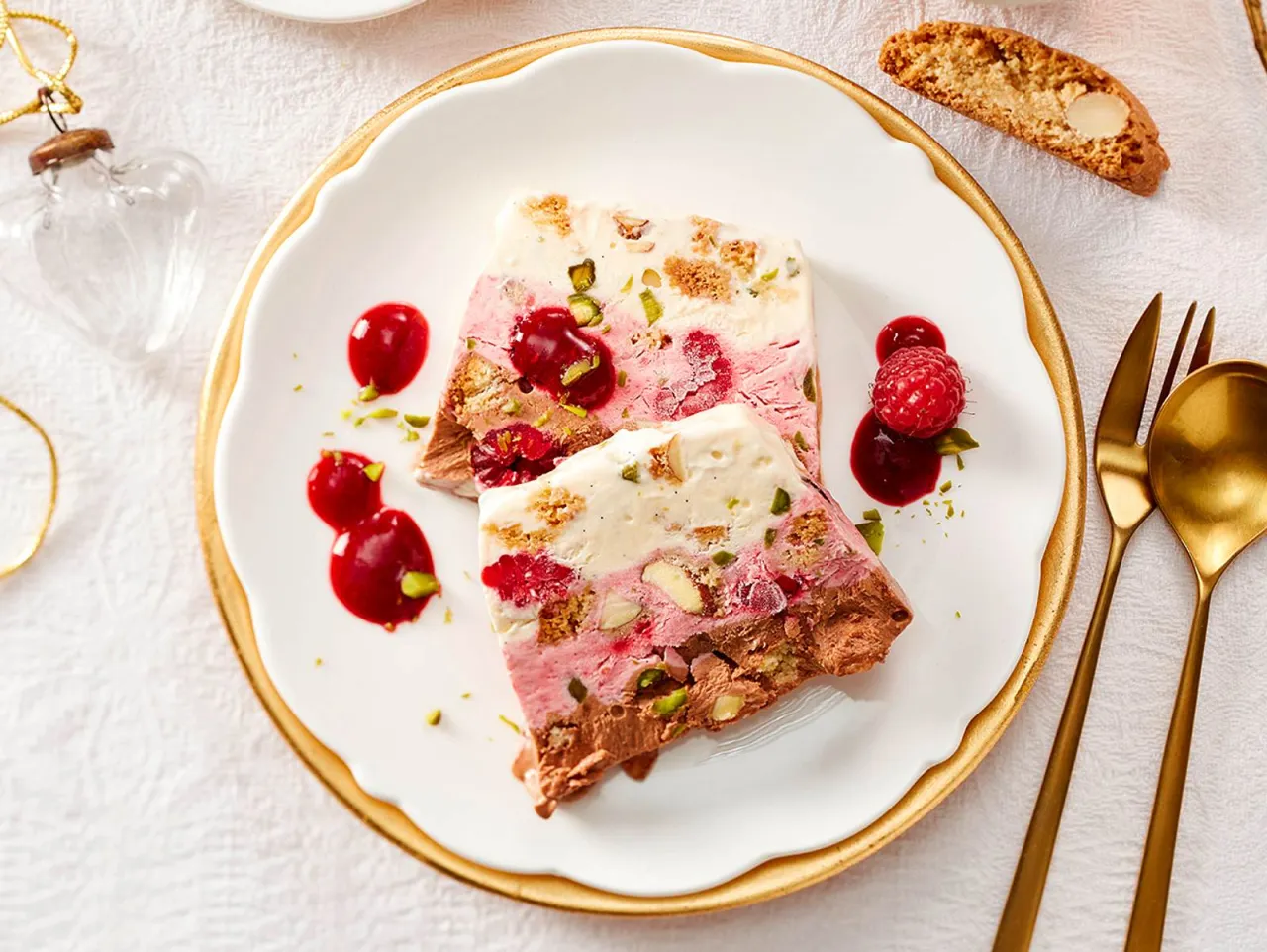 Weihnachtsdesserts vorbereitet &Uuml;bersicht