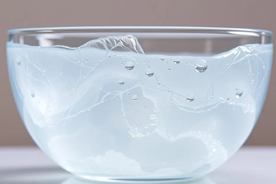 Rozwarstwiona galaretka po rozmrożeniu