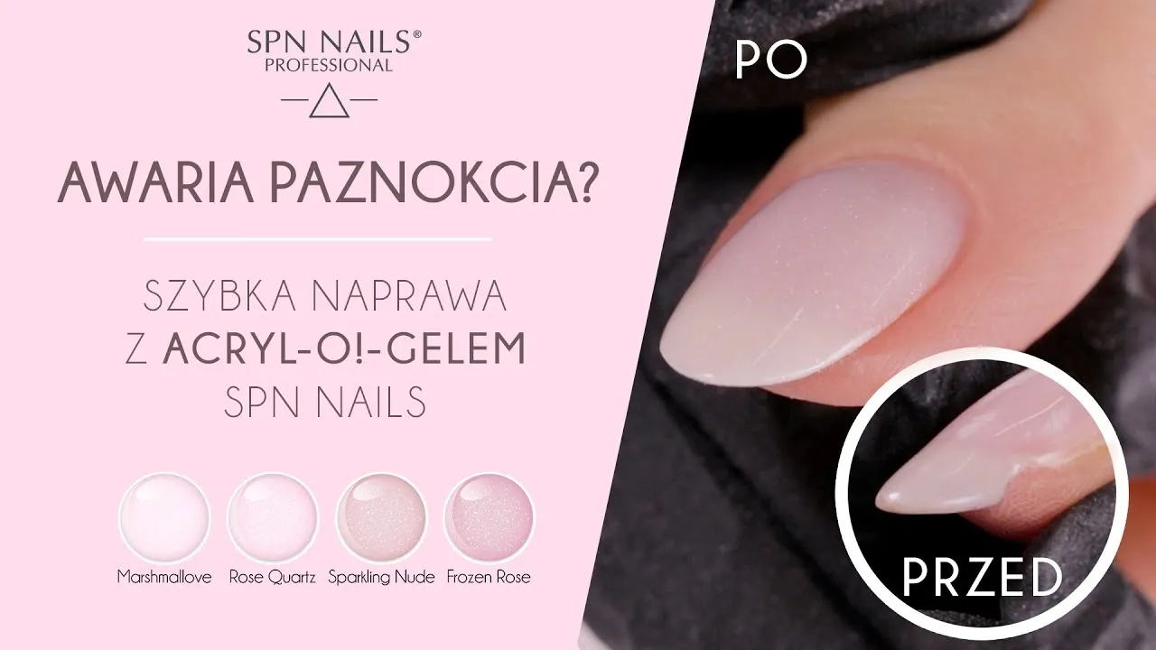 awaryjna naprawa paznokcia żelowego produkty