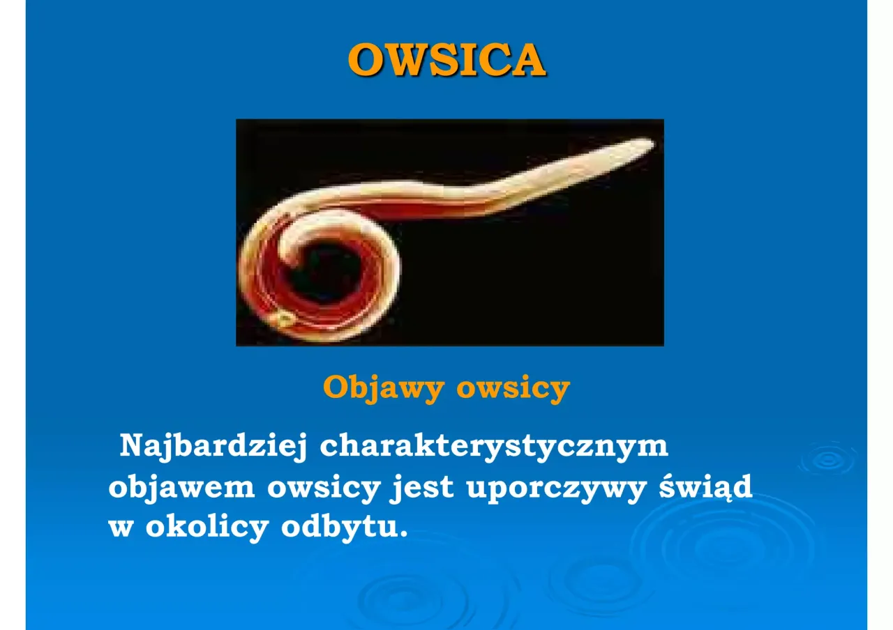 Charakterystyczne objawy owsicy