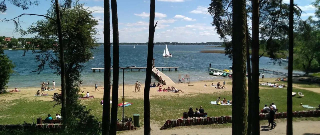 Plaża Jezioro Ślesińskie, kąpielisko Gwarek