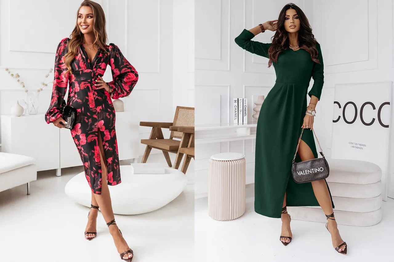 elegancka kobieta w płaszczu na jesiennym weselu