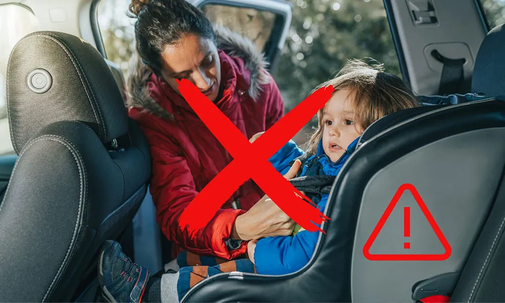 dziecko w foteliku bezpieczny ubi&oacute;r