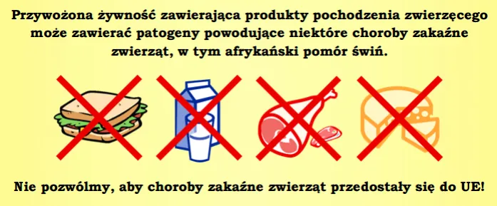 przew&oacute;z żywności do szwajcarii lista produkt&oacute;w