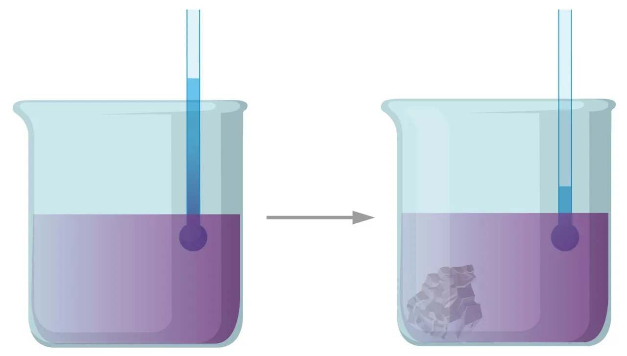 proces krystalizacji schemat