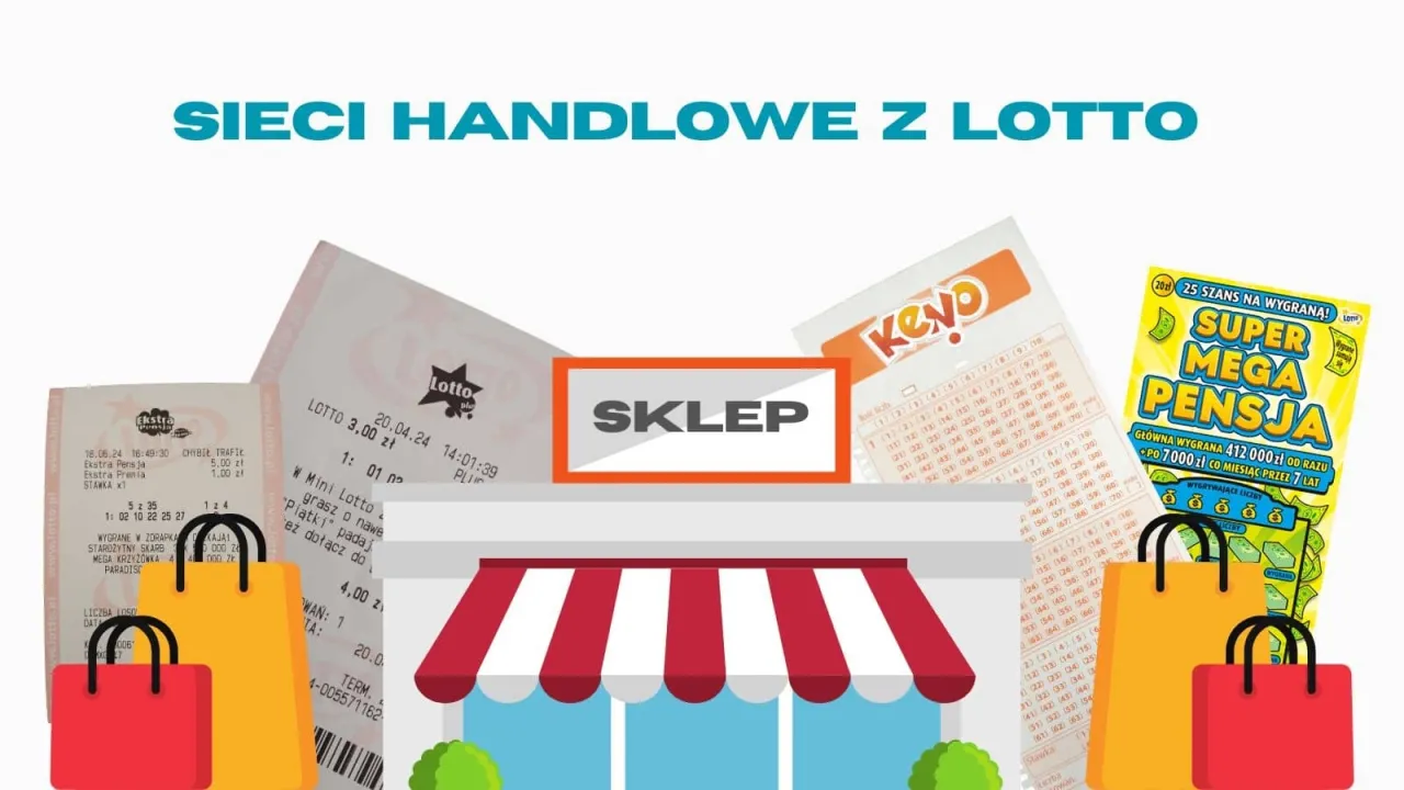 Gdzie kupić zdrapki? W sklepach sieciowych z Lotto! Zobacz paragon, zdrapki i torby zakupowe.