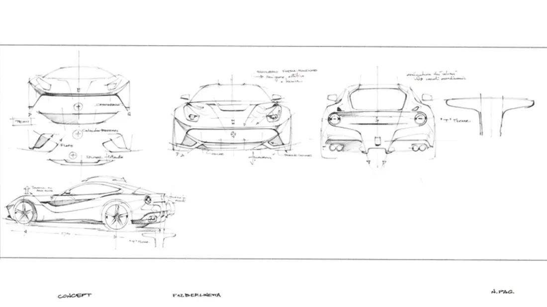 Ferrari design philosophy aerodynamiczne linie