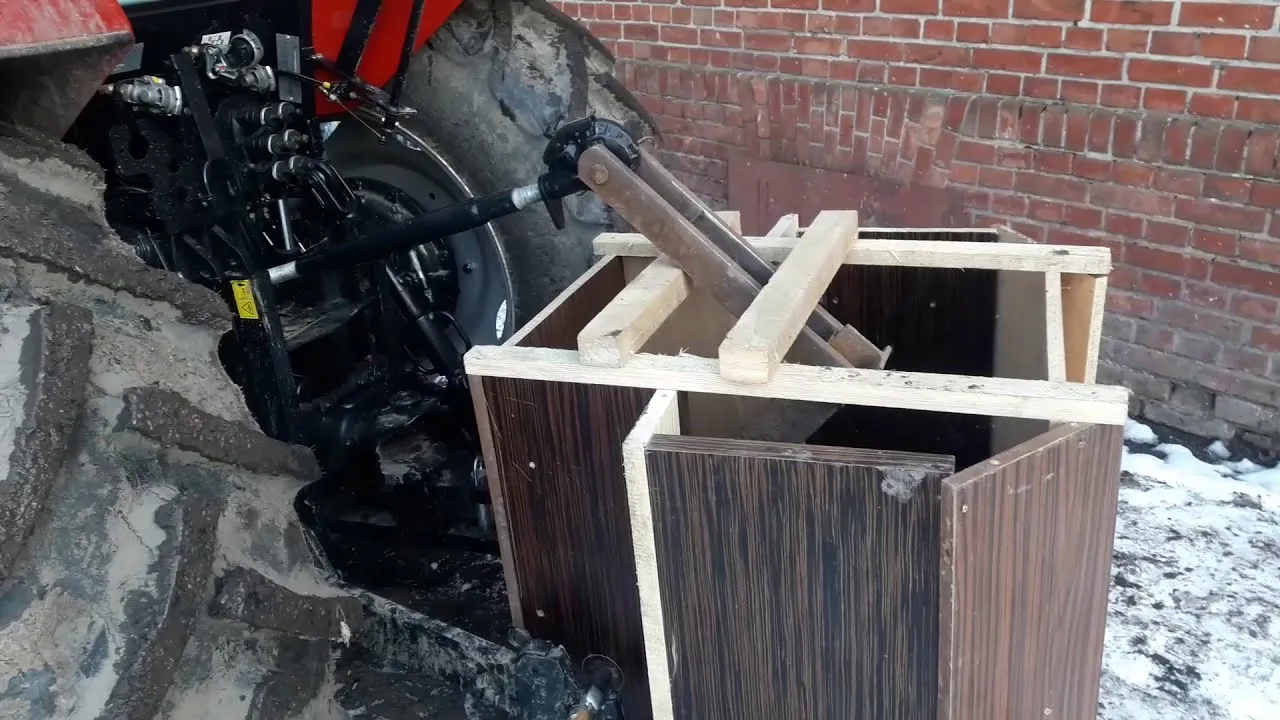 Balast betonowy do ciągnika DIY forma