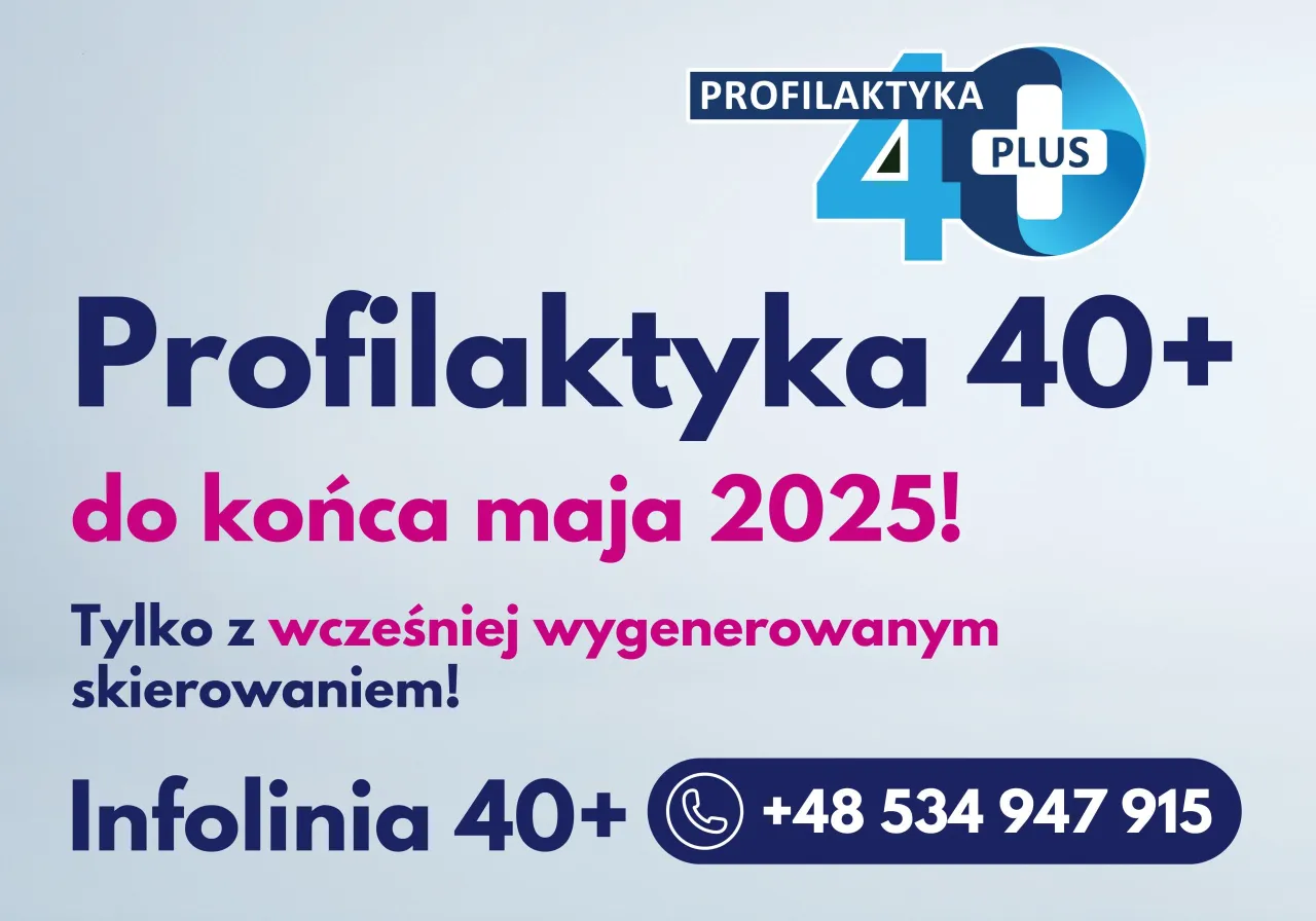 Rejestracja Profilaktyka 40 PLUS online
