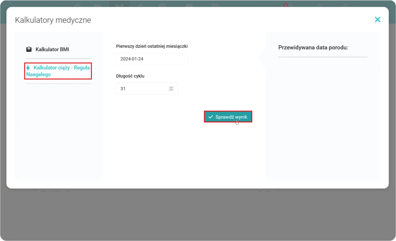 kalkulator ciąży data ostatniej miesiączki