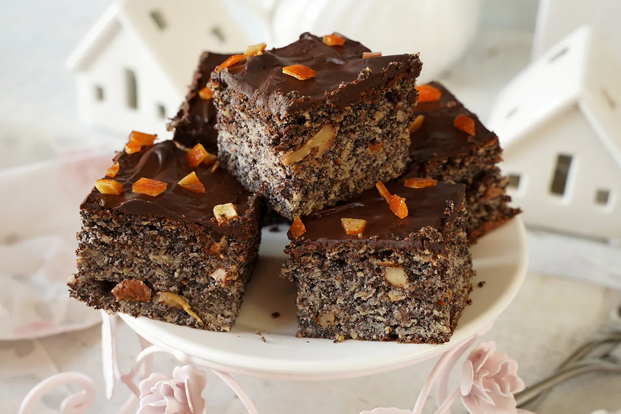 składniki na makowiec japoński bez mąki pszennej