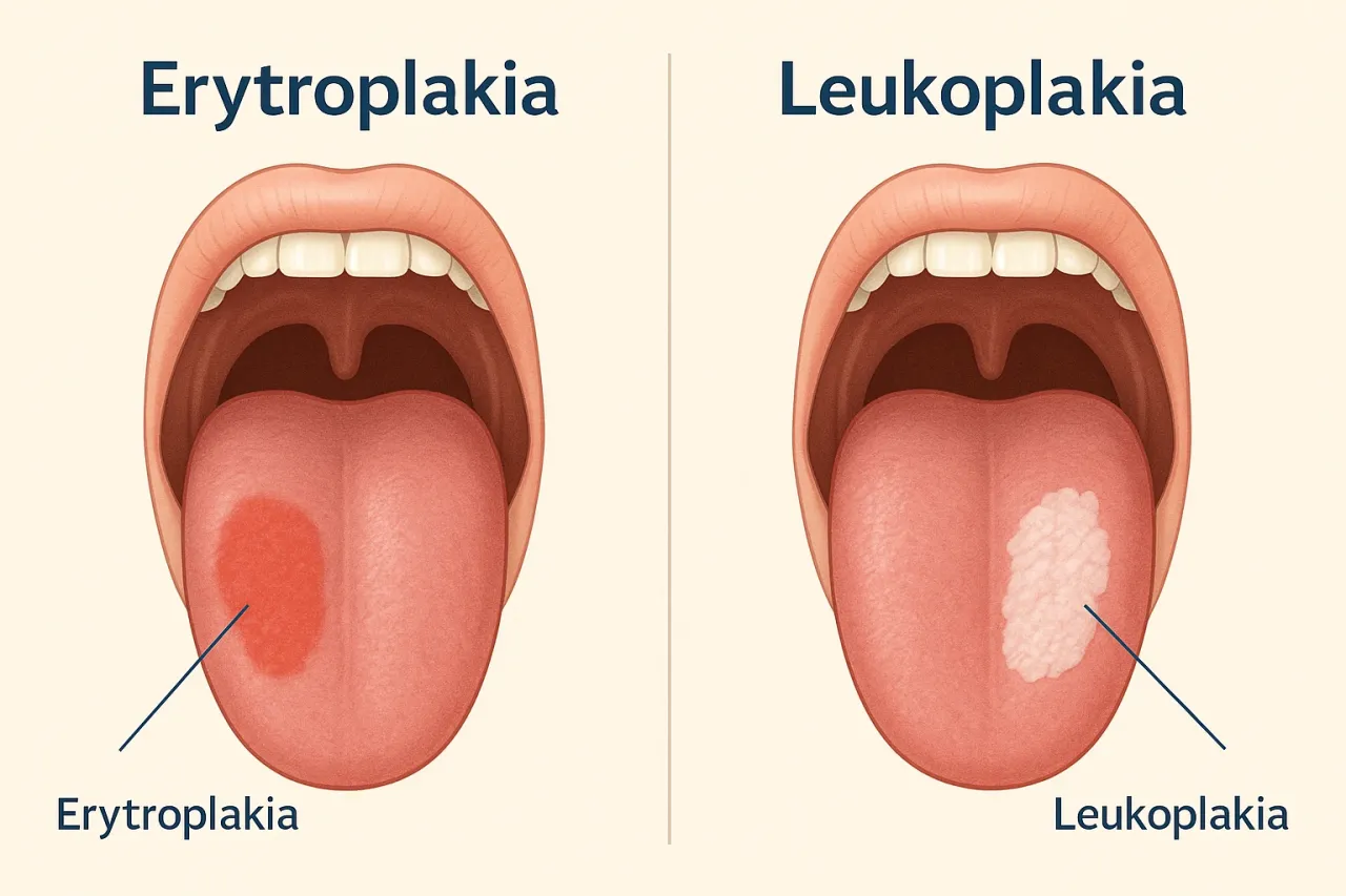 Leukoplakia i erytroplakia zdjęcia