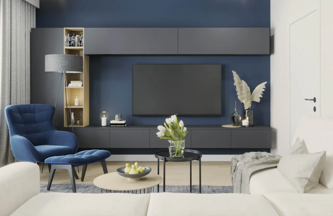 Zasady kompozycji dekoracji na szafce RTV