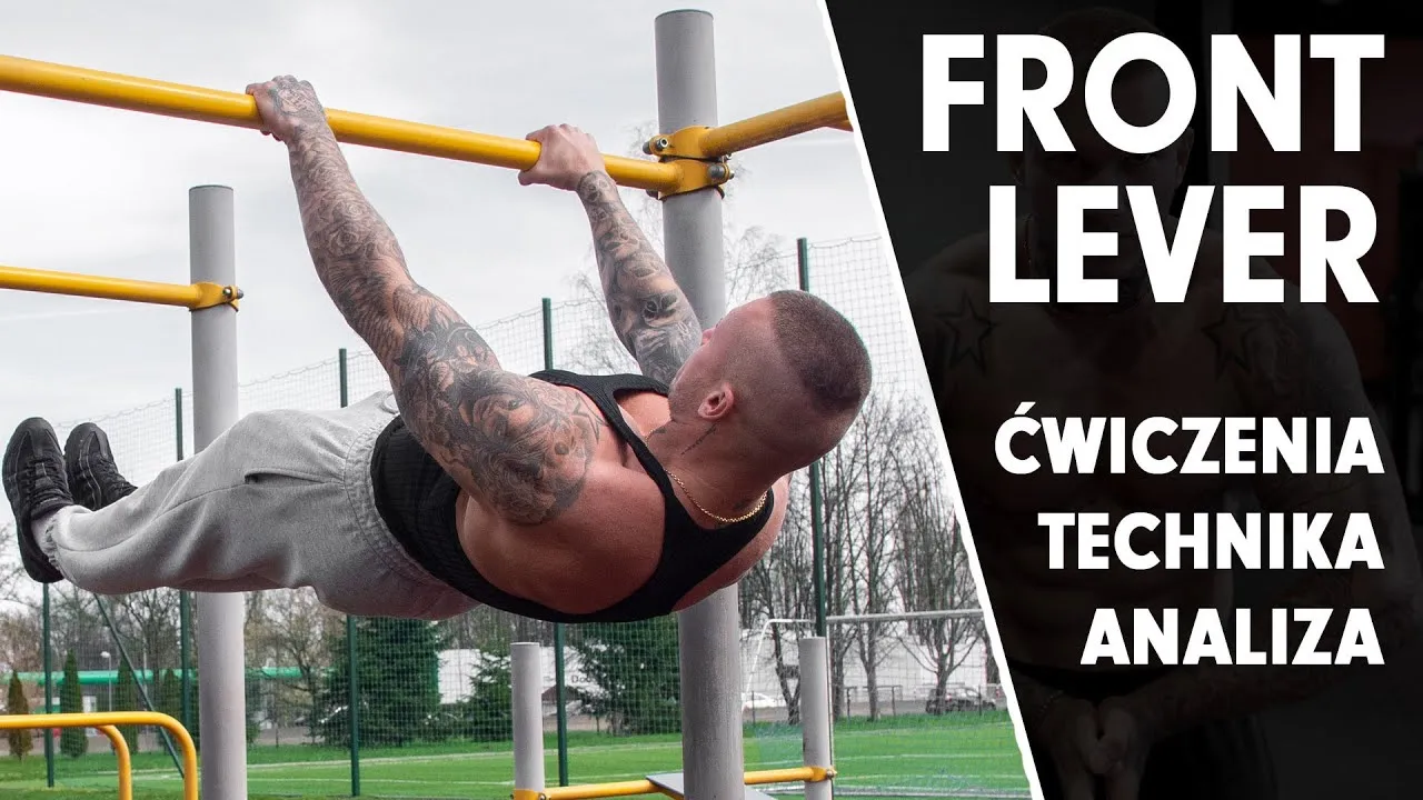 Zaawansowane figury kalisteniczne na drążku (muscle-up, front lever)