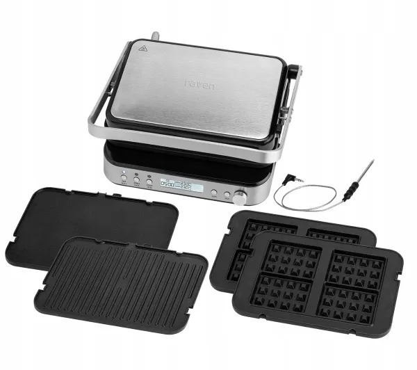 Raven grill elektryczny z wyjmowanymi płytami