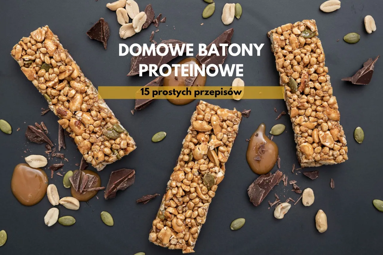 Domowe batony proteinowe z orzeszkami, pestkami i czekoladą. Dowiedz się, jak zrobić batona proteinowego w 15 prostych przepisach.