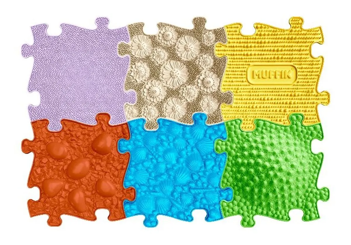 r&oacute;żne faktury mat sensorycznych Muffik