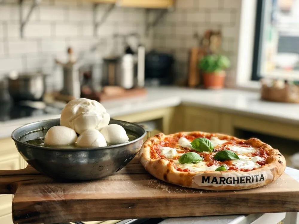 odsączanie mozzarelli do pizzy