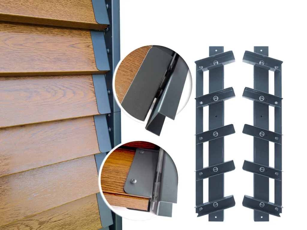 mechanizm żaluzji drewnianych zewnętrznych manualny budowa