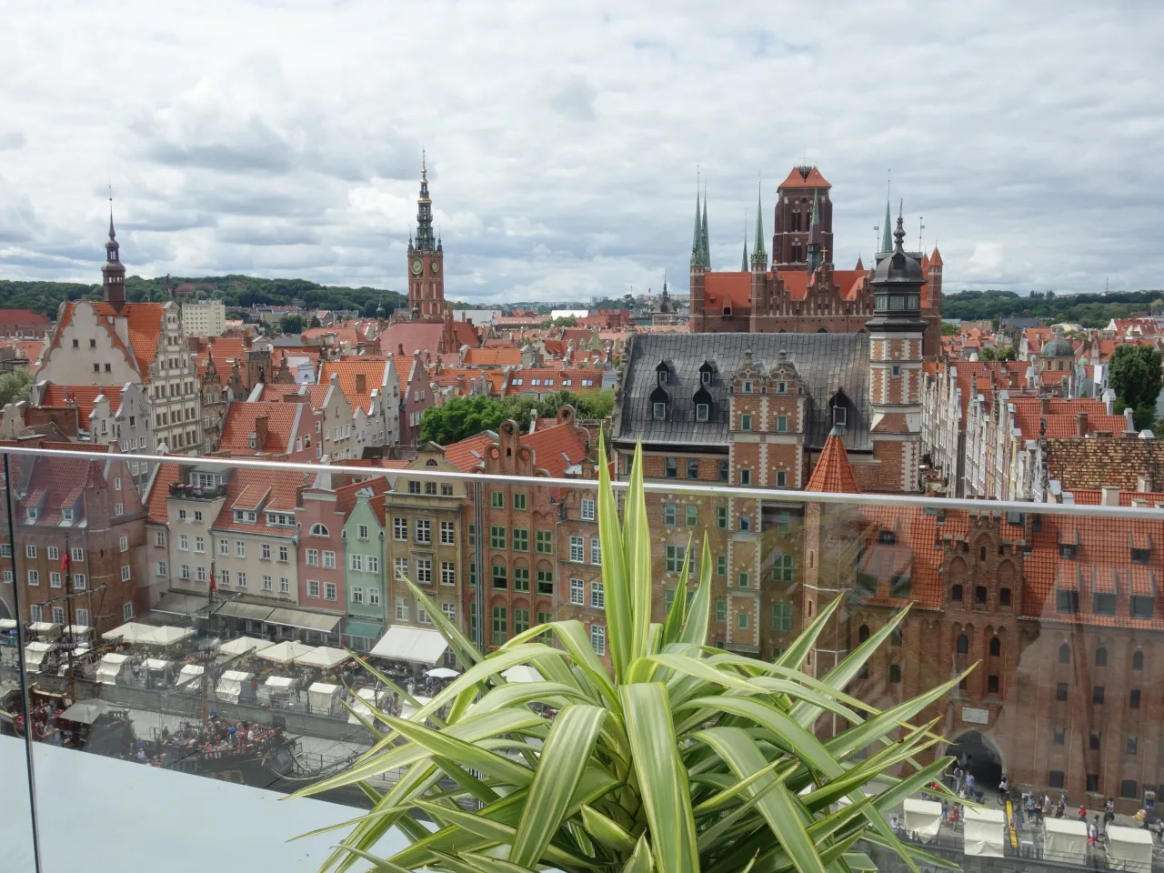 Romantyczne restauracje Gdańsk widok na Motławę