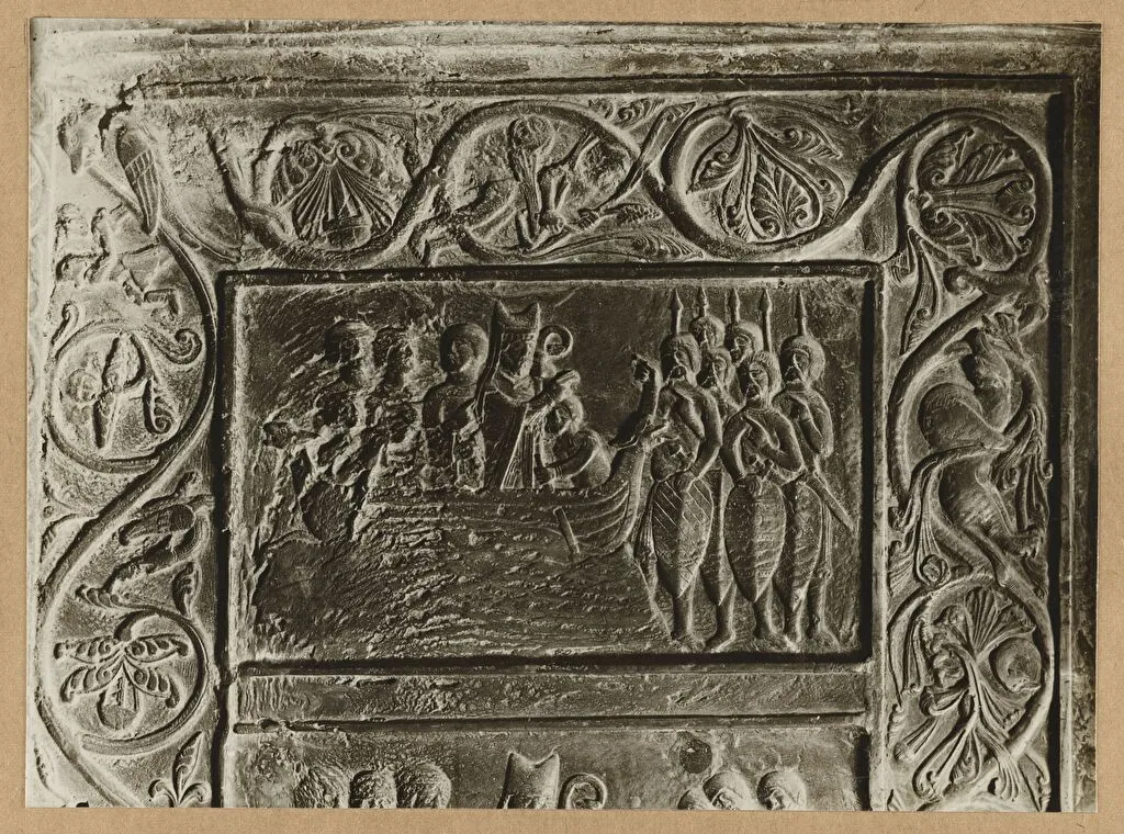 Drzwi Gnieźnieńskie bordiura detale