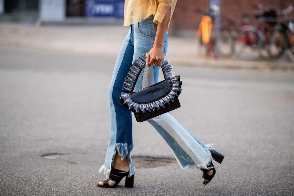 modnie obcięte jeansy DIY street style