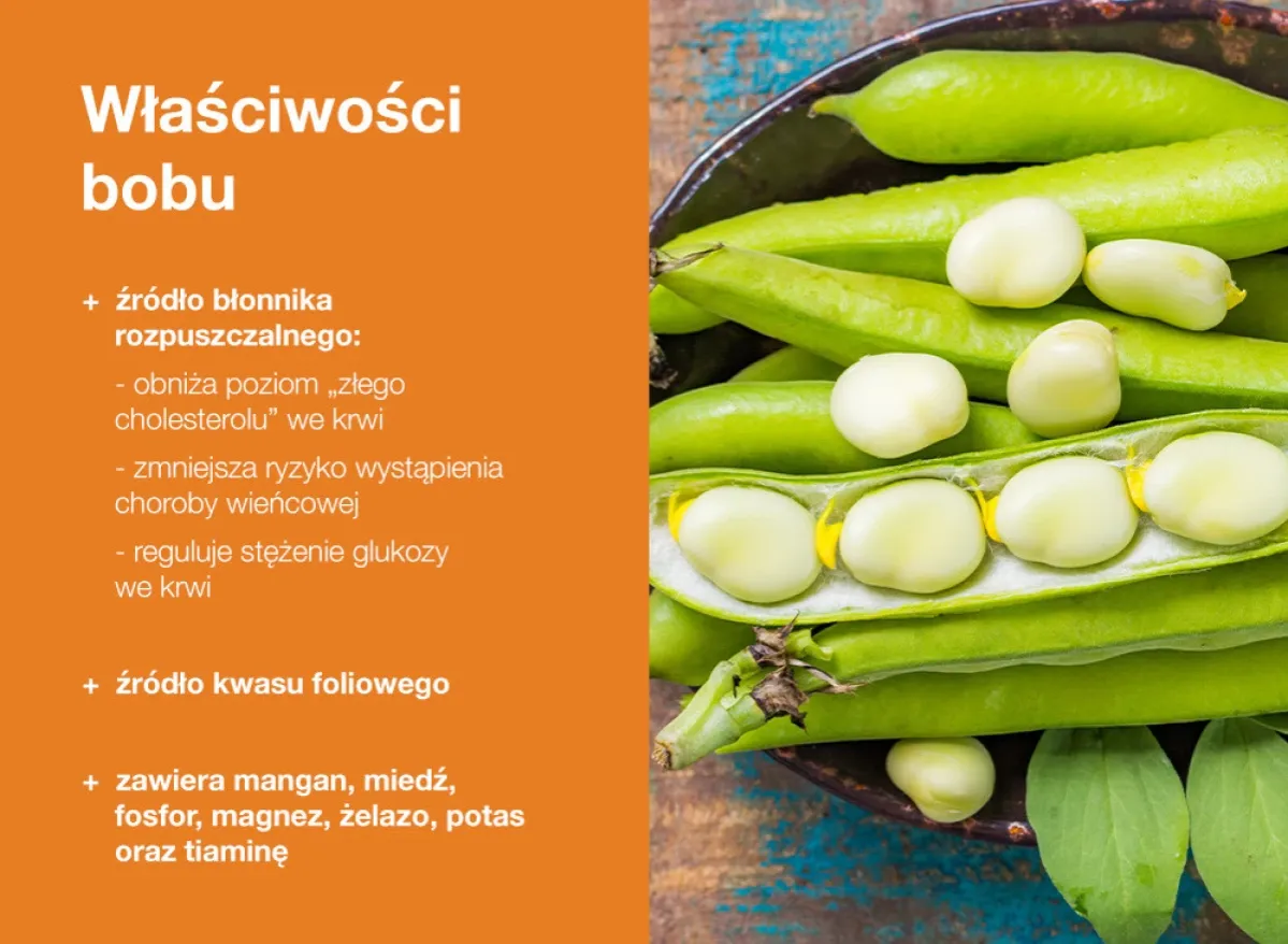 B&oacute;b &ndash; źr&oacute;dło błonnika, kwasu foliowego i minerał&oacute;w. Warto wiedzieć, ile kalorii ma b&oacute;b, by włączyć go do zdrowej diety.