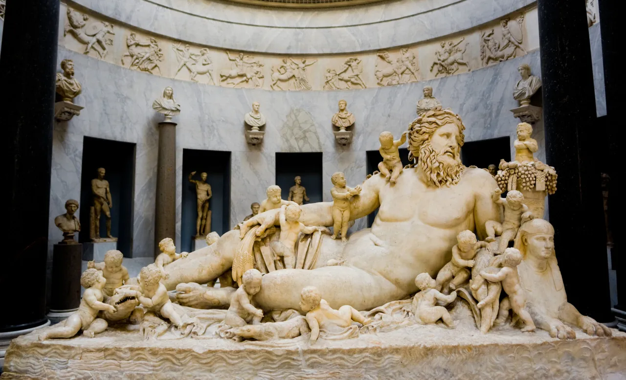 verschiedene Marmorarten Skulptur Farben