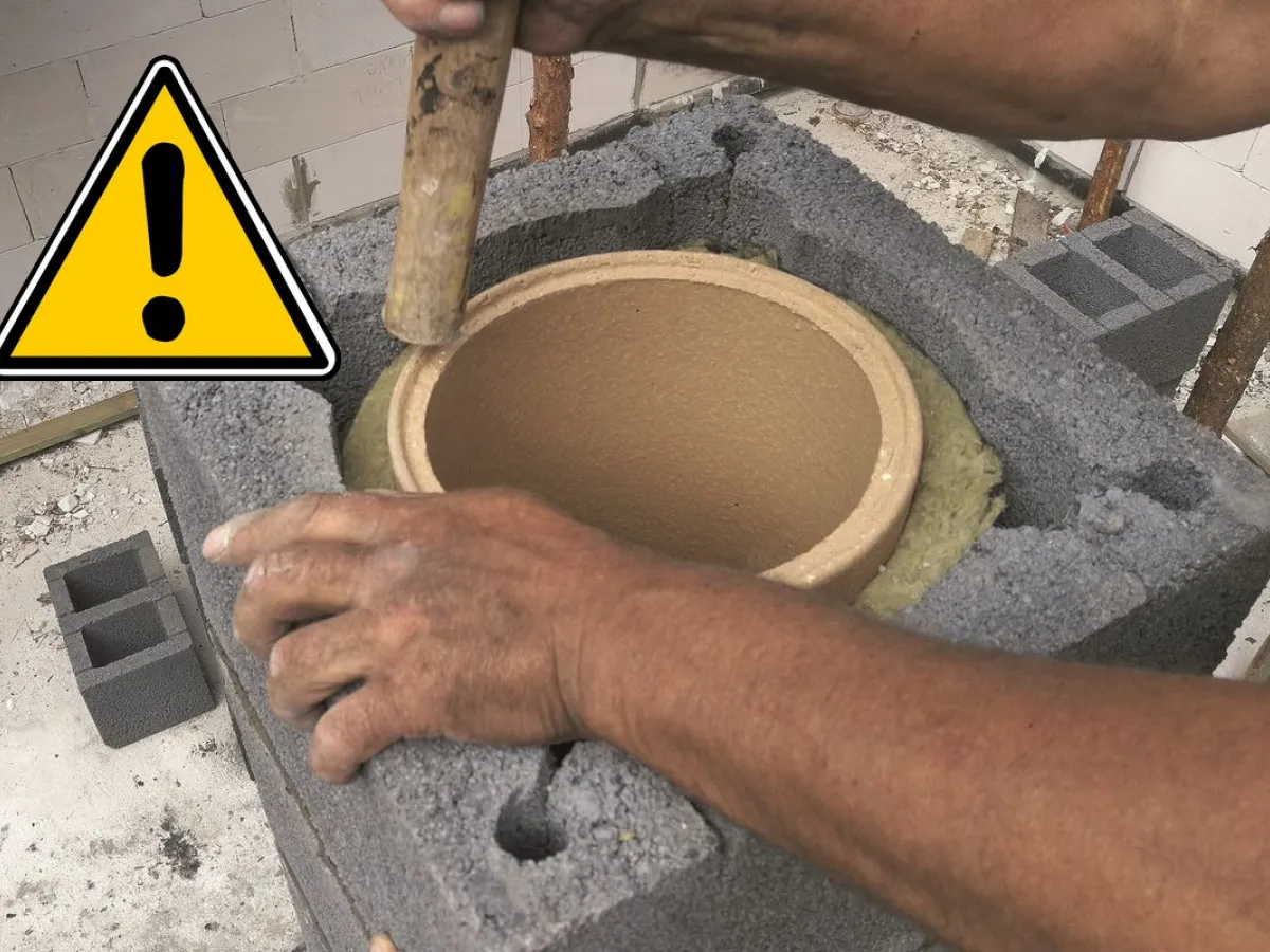 błędy zbrojenia fundamentu komina