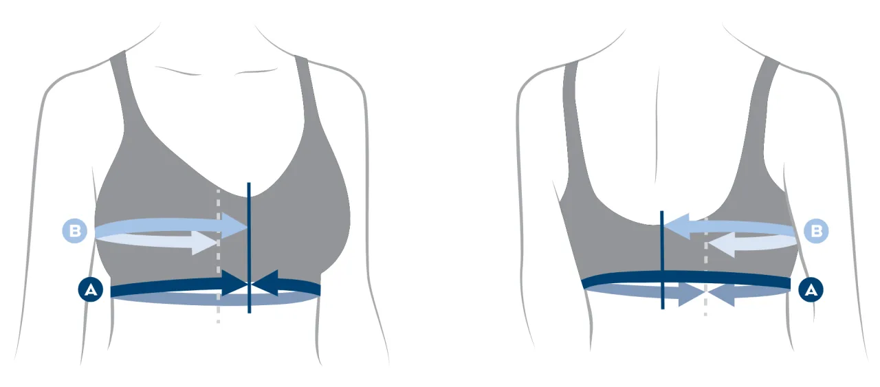 kobieta mierząca biust centymetrem krawieckim