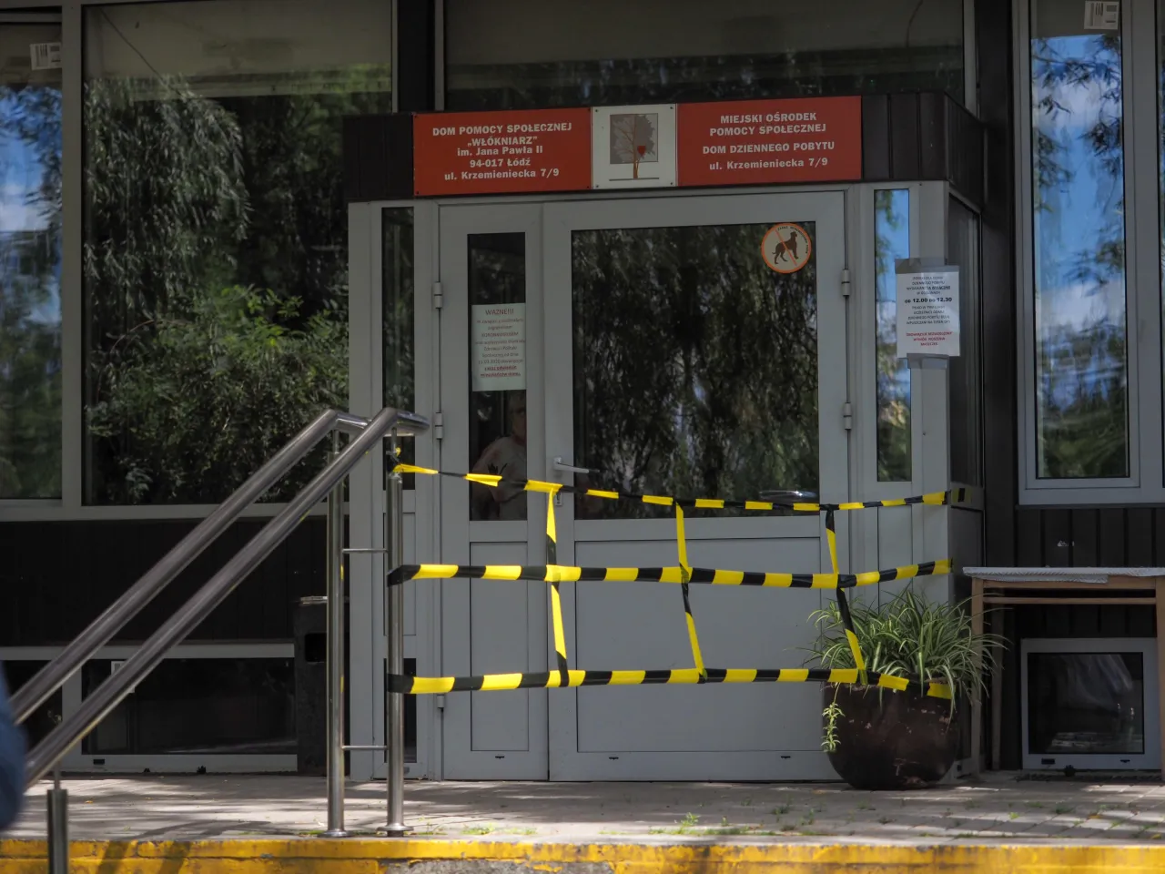 Dom Pomocy Społecznej Włókniarz Łódź budynek zewnętrzny
