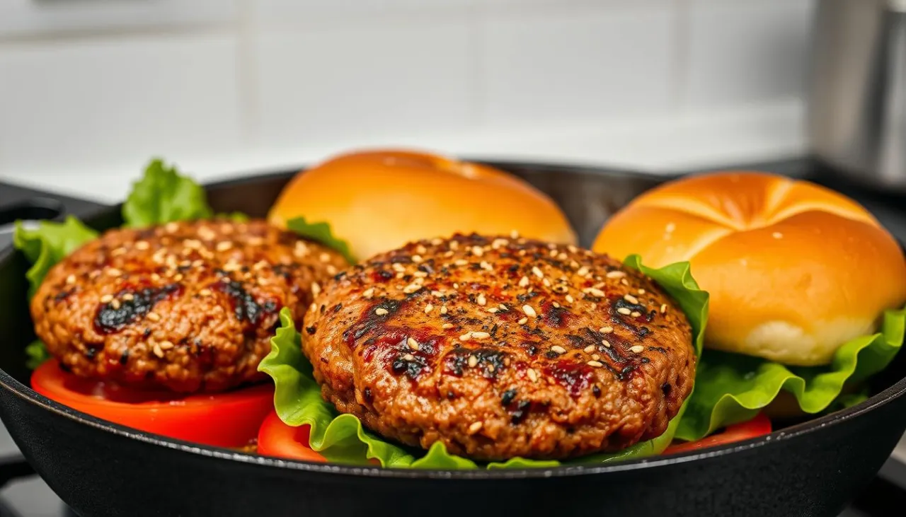 hamburger przed i po smażeniu waga