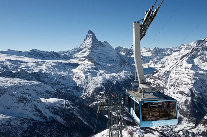 Zermatt Matterhorn zimą