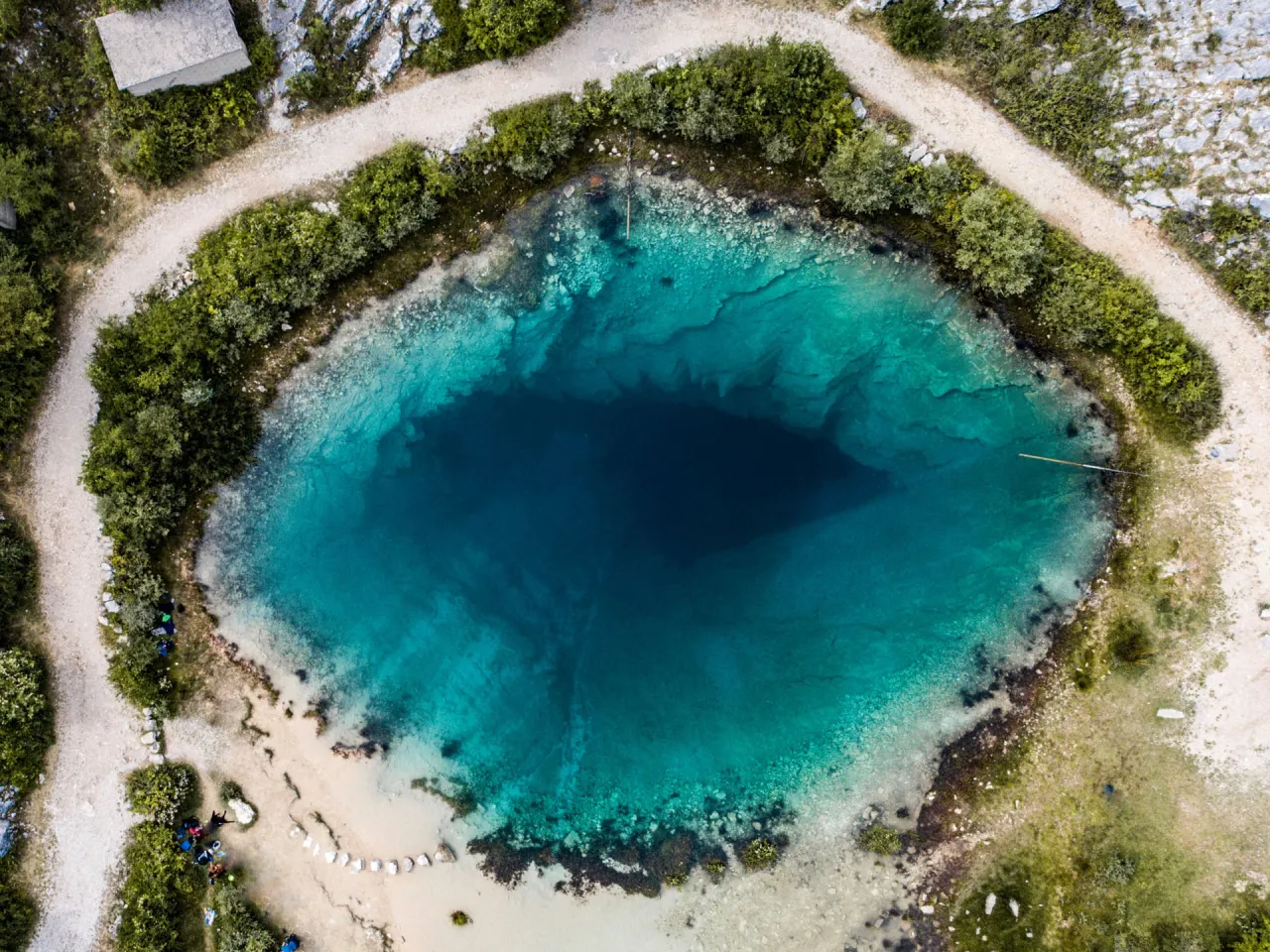Izvor Cetine Oko Ziemi widok z g&oacute;ry