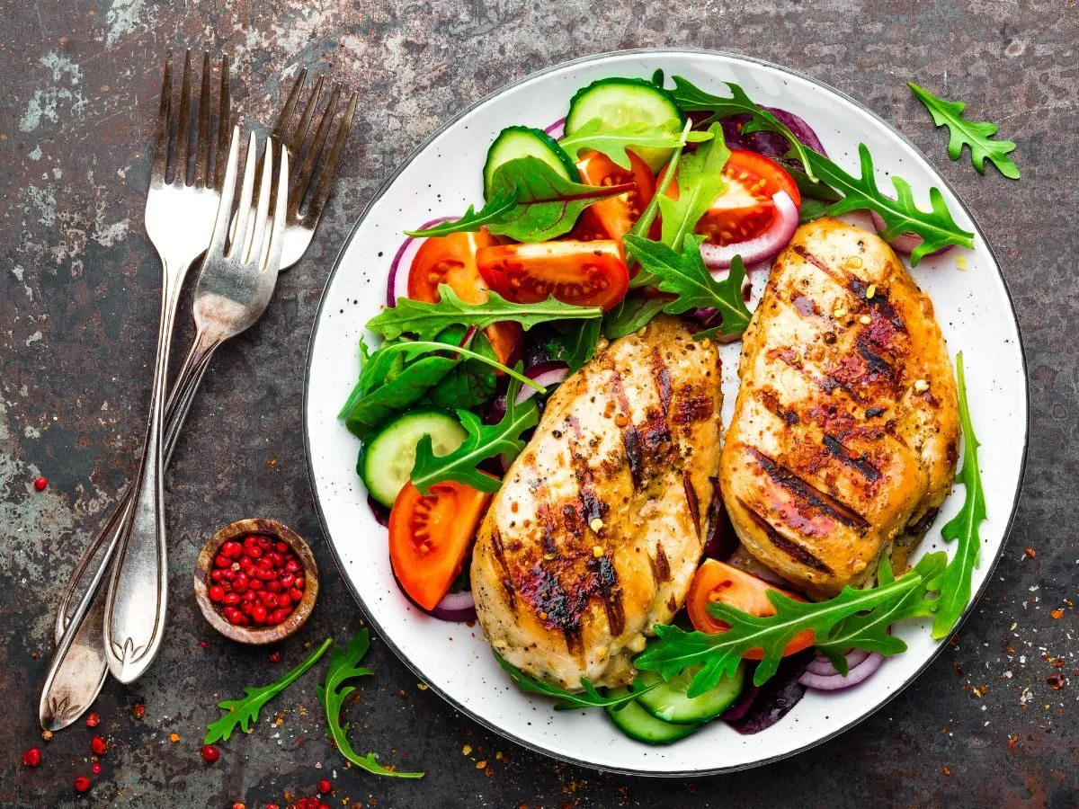 Zdrowe składniki na talerzu