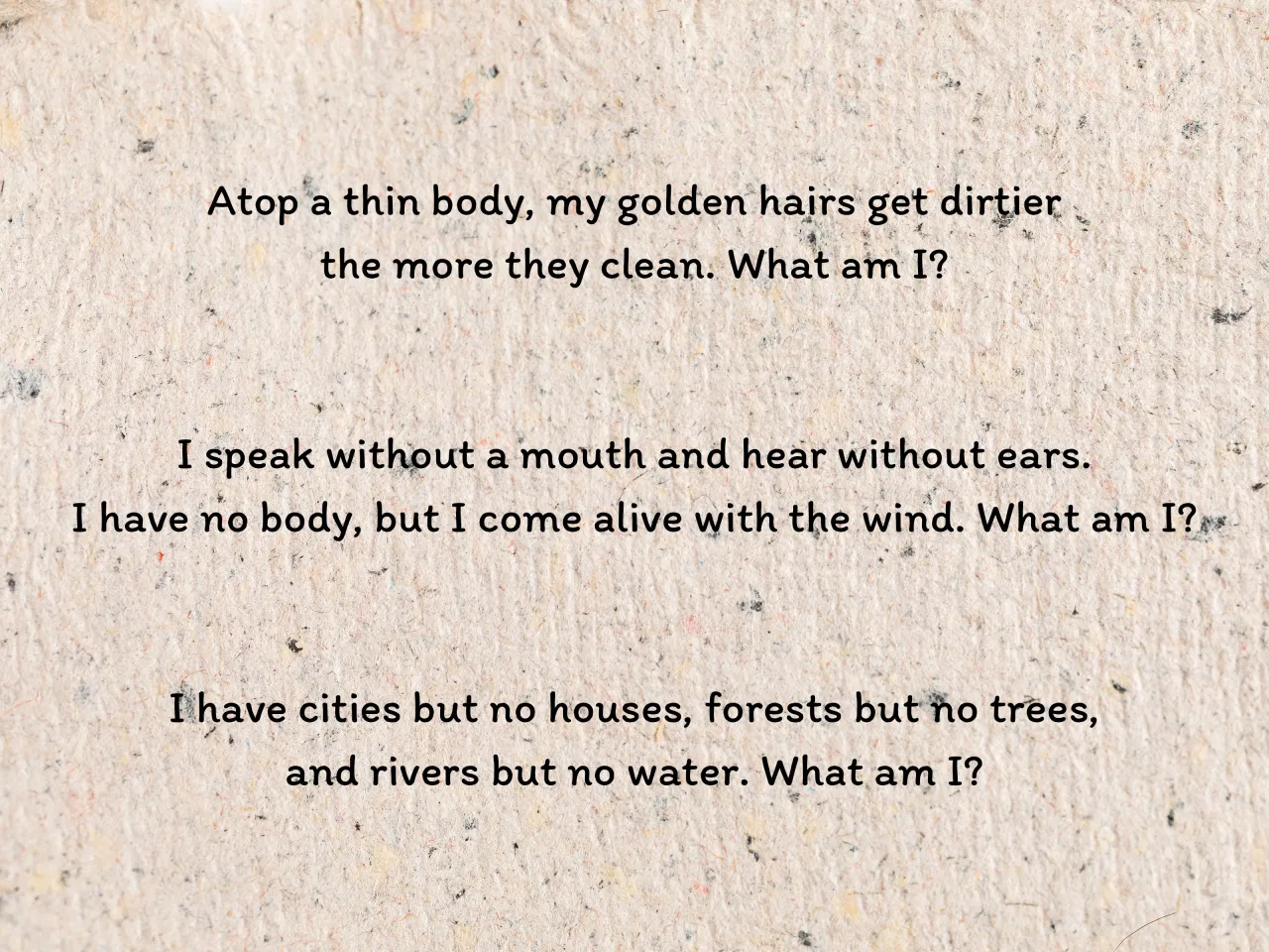 hard abstract English riddles