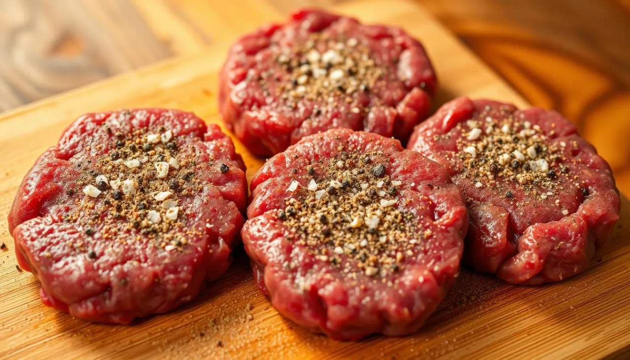 różne klasyczne przyprawy do burgerów, czosnek cebula papryka