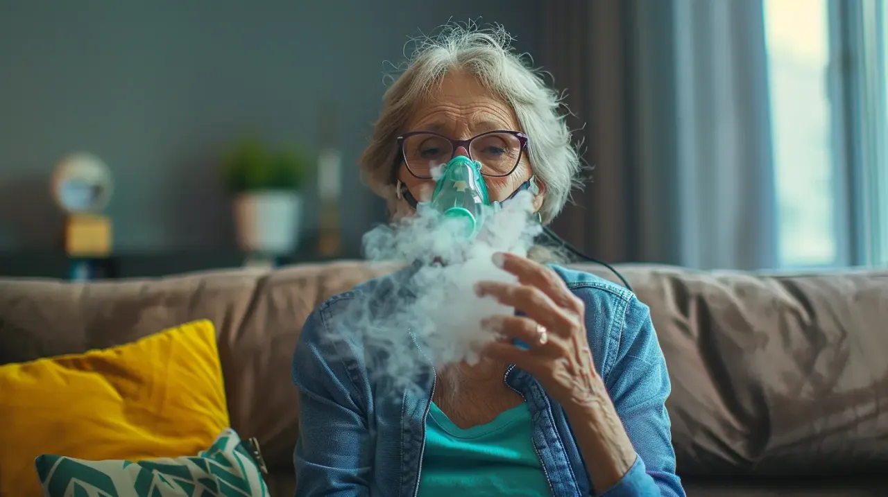 Dziecko śpiące spokojnie po inhalacji