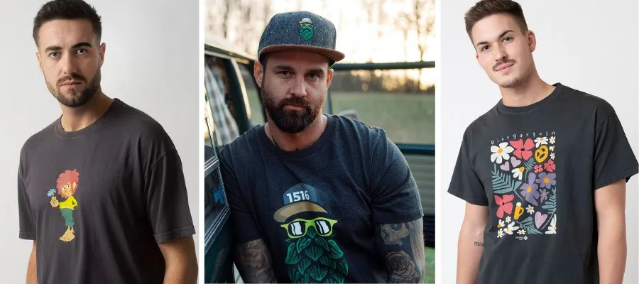 Ausgefallene T-Shirts Männer verschiedene Styles