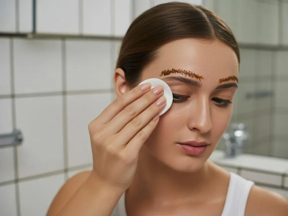 domowe sposoby na zmycie henny z brwi