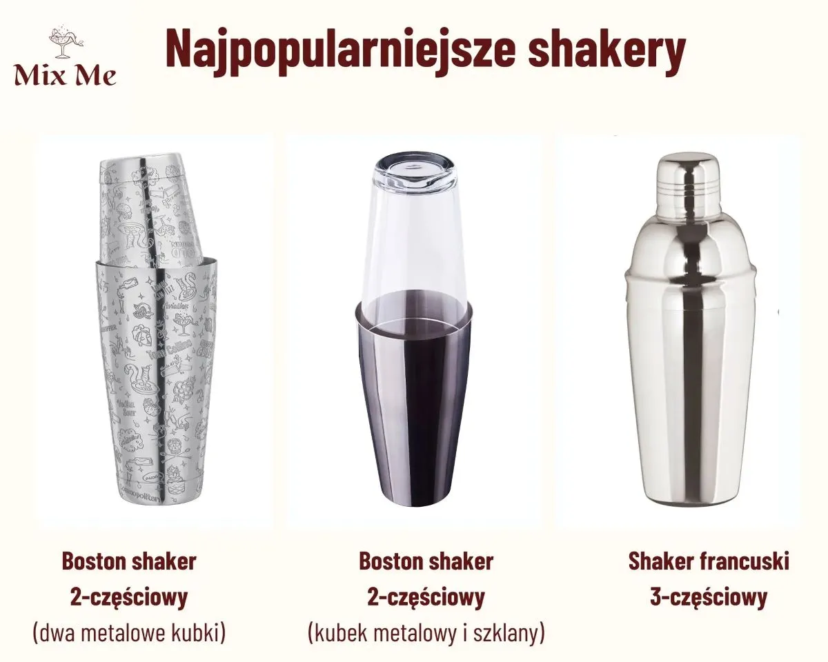rodzaje shaker&oacute;w do koktajli