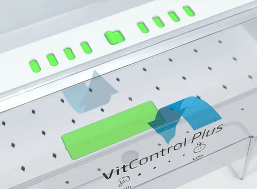 Strefy chłodzenia w lodówce Amica infografika