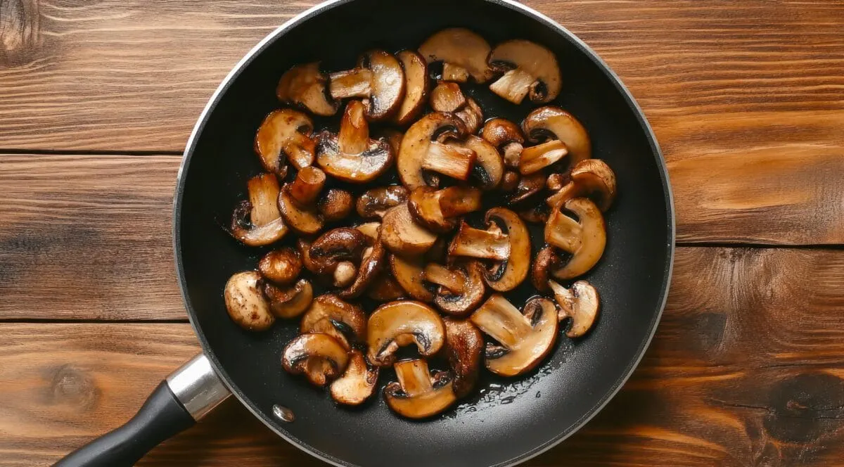 Szybkie dania z pieczarek na patelni