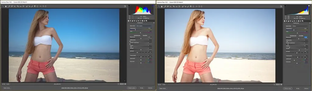 przykłady błędów w kadrowaniu zdjęć modelek