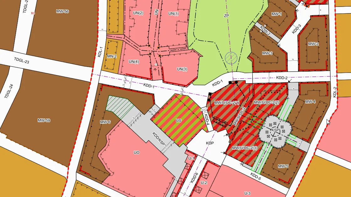 miejscowy plan zagospodarowania przestrzennego mapa