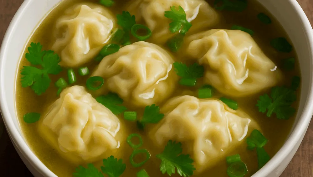 Zdjęcie Zupa wonton chiński ros&oacute;ł na szczęście? Poznaj przepis!