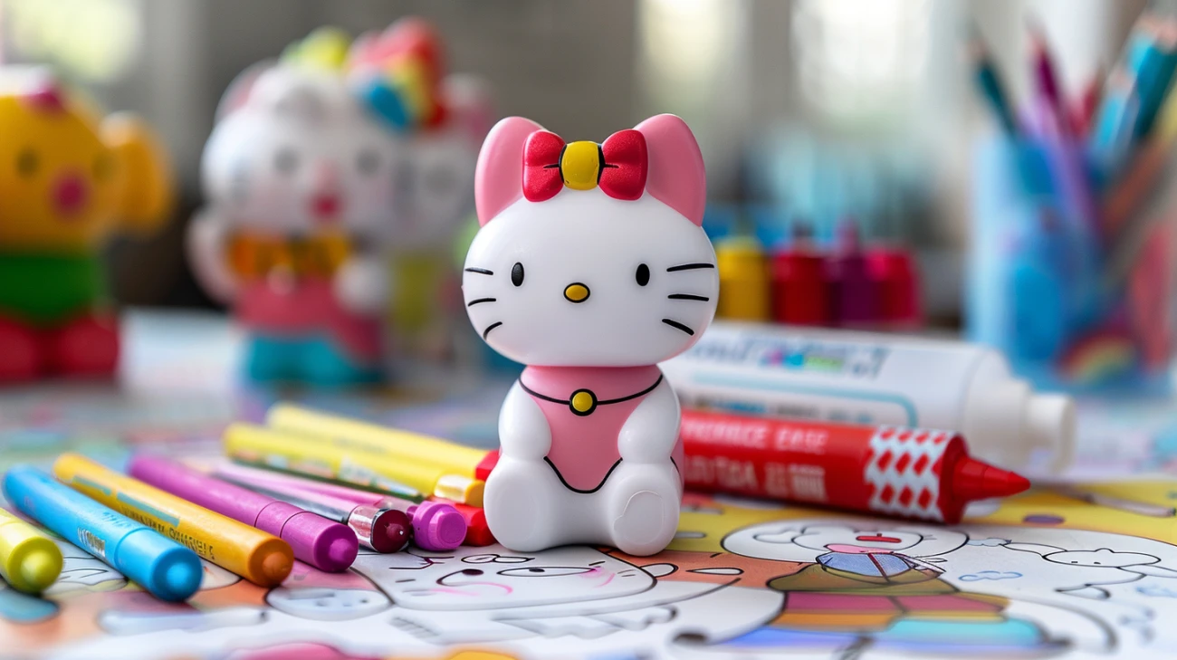 Zdjęcie Darmowy rysunek Hello Kitty do druku i kolorowania dla małych artystek